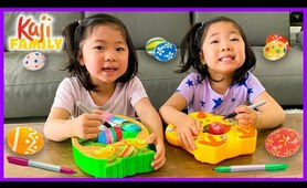 Easter Eggs Coloring and Painting Spinner Decoration Challenge!!!