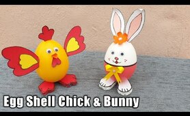 DIY Easter Bunny | Easter Crafts | 5 minutes Crafts | Decoration Ideas | Egg Shell Art | Showpiece