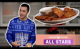 Jake Cohen Makes Crispy Latkes For A Hanukkah Feast | TODAY Food All Stars