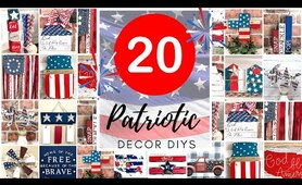 20 *MUST SEE* Dollar Tree Patriotic Decor DIYs 